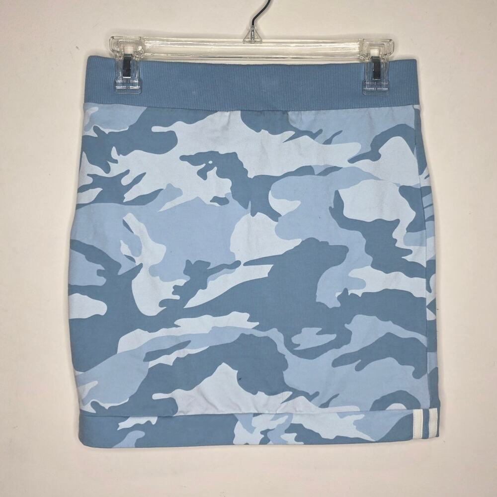 NWT Adidas blue camouflage camo cotton pull on skirt - small / 4 - Picture 4 of 7
